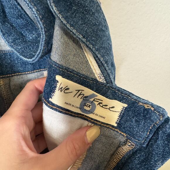 Free People Patchwork Americana Dallas Denim Jumpsuit - Picture 9 of 12